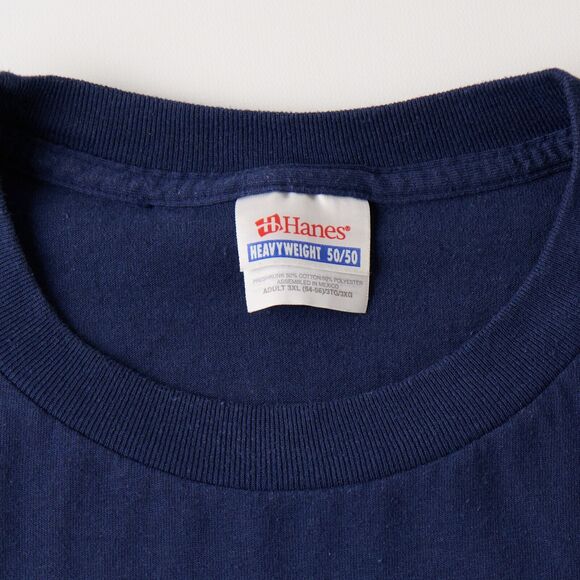 Vtg Hanes T-Shirt Men's 3XL Animal Tracks Hiking Hiker Nature Wildlife Gorpcore - Picture 7 of 10